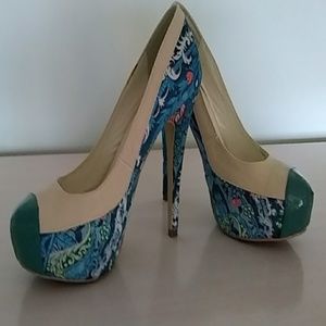 Stiletto platform heels